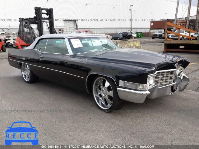 1969 CADILLAC DEVILLE 68367FWD10556 image 0