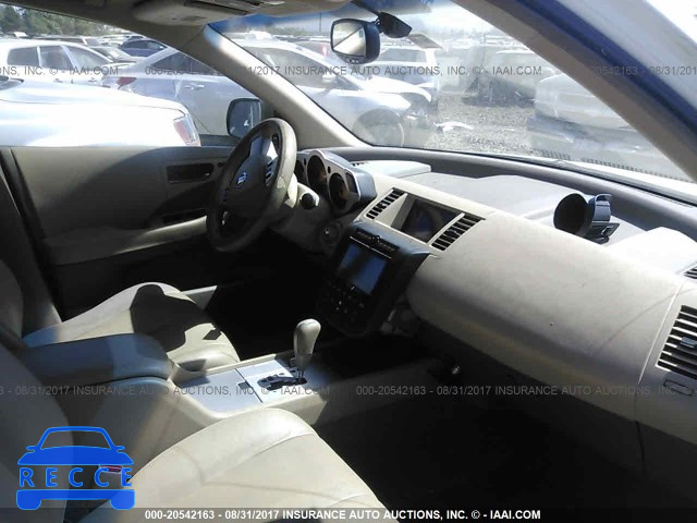 2005 Nissan Murano SL/SE/S JN8AZ08T55W316429 зображення 4