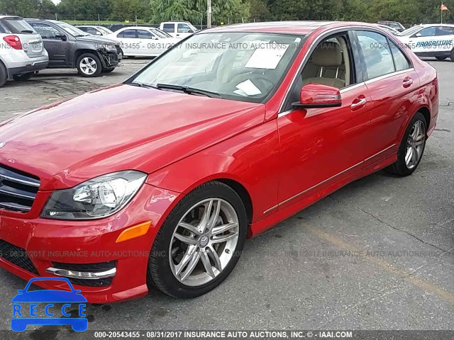 2014 Mercedes-benz C WDDGF8AB7ER317861 зображення 1