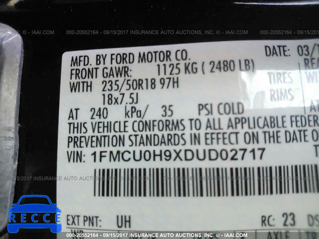 2013 Ford Escape 1FMCU0H9XDUD02717 image 8