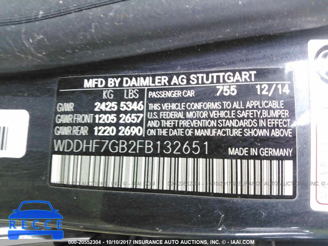 2015 MERCEDES-BENZ E 63 AMG-S WDDHF7GB2FB132651 image 8