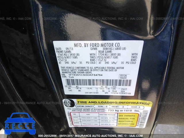 2013 Ford F150 1FTEW1CM3DKF84784 image 8