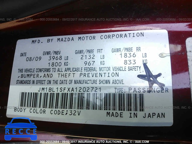 2010 Mazda 3 JM1BL1SFXA1202721 image 8