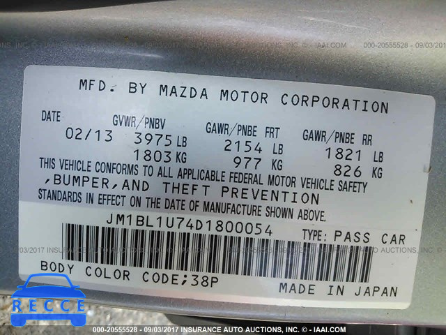 2013 Mazda 3 JM1BL1U74D1800054 image 8