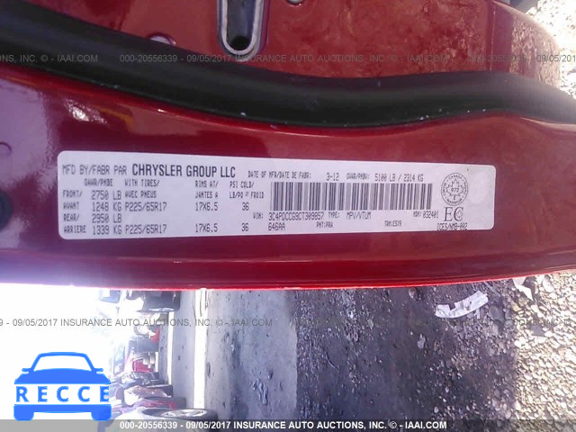 2012 Dodge Journey SXT 3C4PDCCG9CT309857 image 8