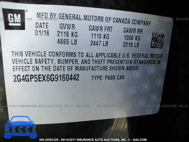 2016 Buick Regal 2G4GP5EX6G9160442 image 8