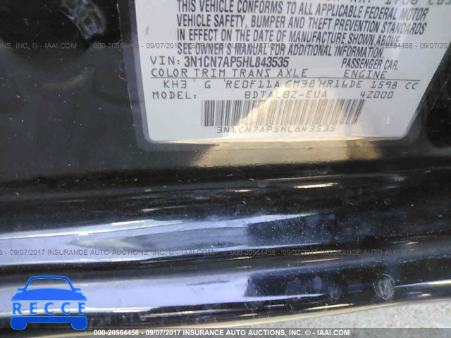 2017 NISSAN VERSA 3N1CN7AP5HL843535 Bild 8
