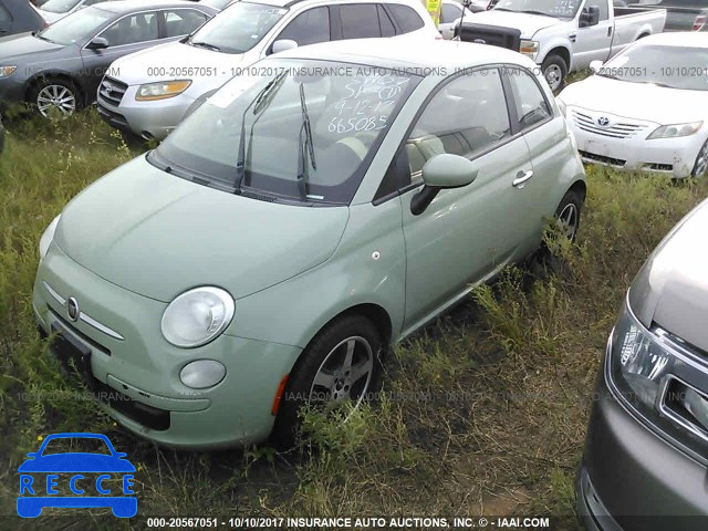 2013 Fiat 500 POP 3C3CFFAR2DT665085 image 1