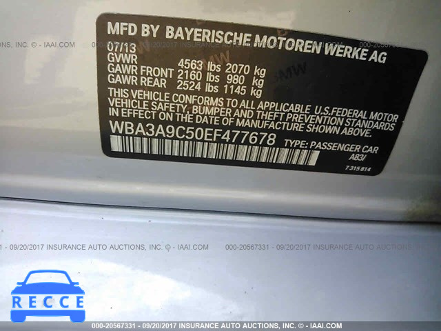 2014 BMW 335 I WBA3A9C50EF477678 image 8