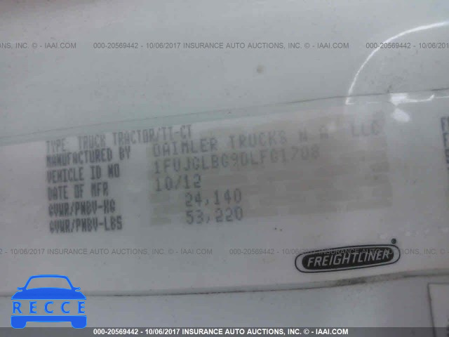 2013 FREIGHTLINER CASCADIA 125 1FUJGLBG9DLFG1708 image 9