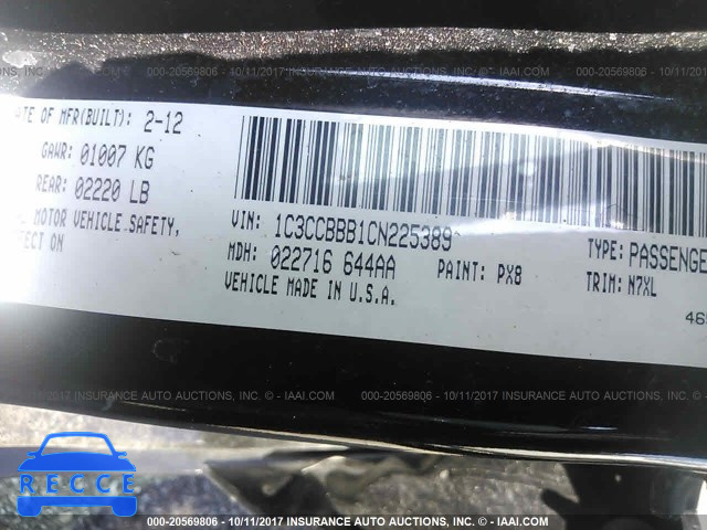 2012 Chrysler 200 1C3CCBBB1CN225389 image 8