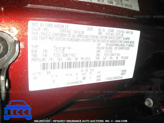 2016 Ford C-max SEL 1FADP5BU8GL114062 зображення 8