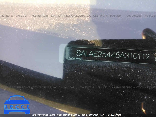 2005 Land Rover LR3 SALAE25445A310112 зображення 8