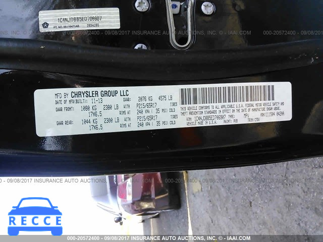 2014 Jeep Compass 1C4NJDBB5ED706907 image 8