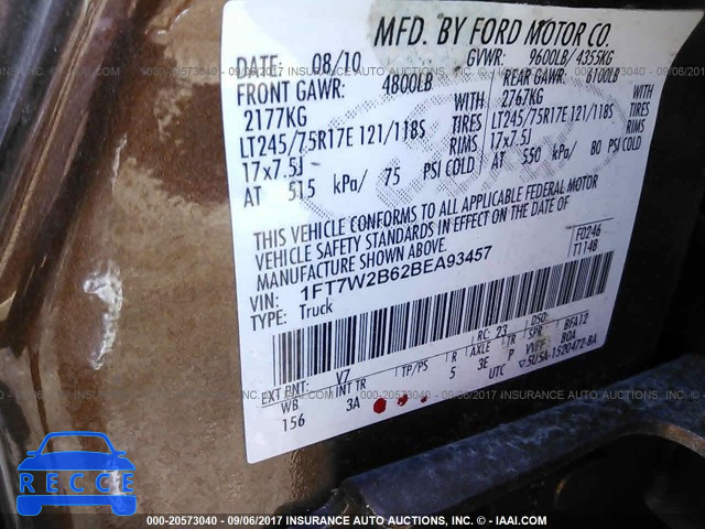2011 Ford F250 SUPER DUTY 1FT7W2B62BEA93457 image 8