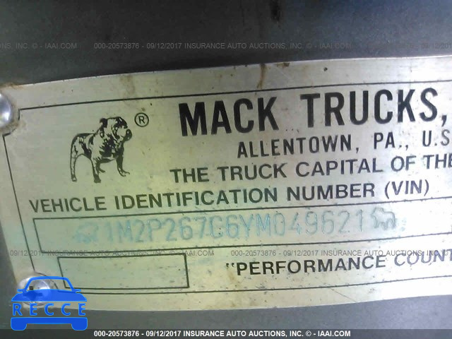 2000 MACK 600 RD600 1M2P267C6YM049621 зображення 9