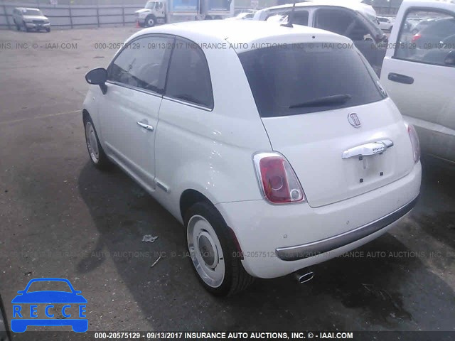 2015 Fiat 500 LOUNGE 3C3CFFCR1FT504209 image 2