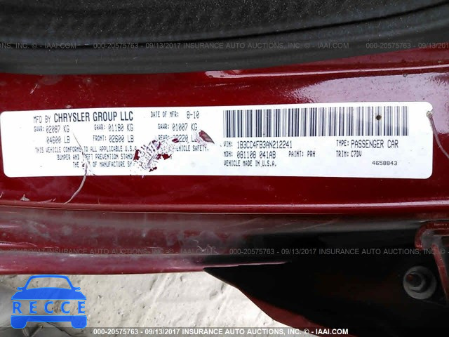 2010 Dodge Avenger 1B3CC4FB3AN212241 image 8