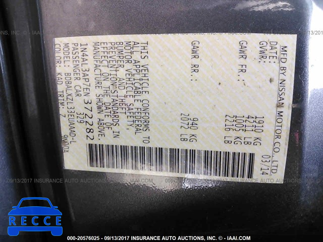 2014 Nissan Altima 1N4AL3AP7EN372282 image 8