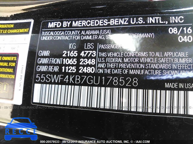 2016 Mercedes-benz C 300 4MATIC 55SWF4KB7GU178528 Bild 8