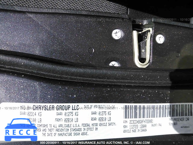 2015 Dodge Charger 2C3CDXBG0FH722081 Bild 8