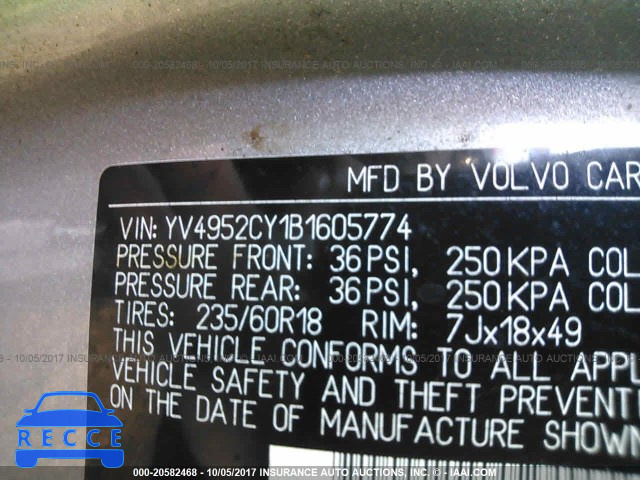 2011 Volvo XC90 3.2 YV4952CY1B1605774 image 8