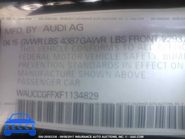 2015 Audi A3 PREMIUM PLUS WAUCCGFFXF1134829 зображення 8