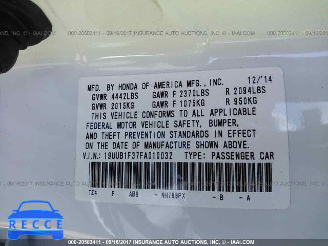 2015 Acura TLX 19UUB1F37FA010032 image 8