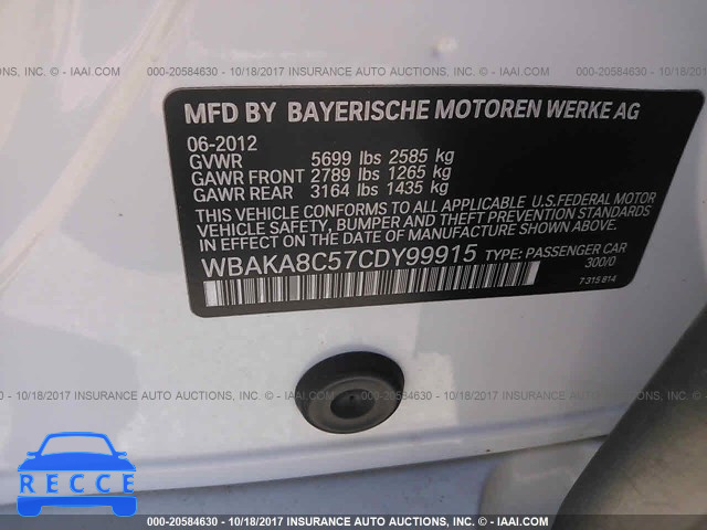 2012 BMW 750 WBAKA8C57CDY99915 зображення 8