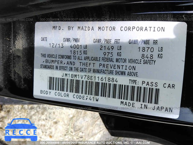 2014 Mazda 3 JM1BM1V78E1161884 image 8
