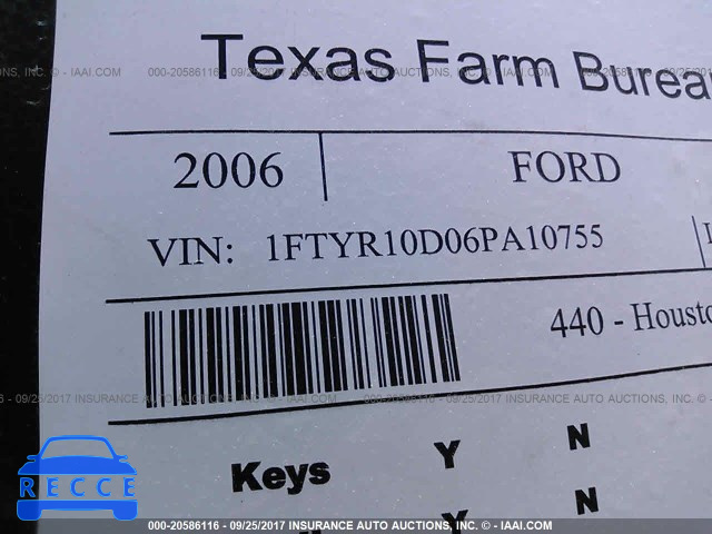 2006 FORD RANGER 1FTYR10D06PA10755 image 8