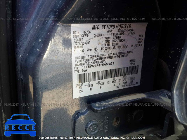 2007 Ford F250 1FTSW21P47EA66871 image 8