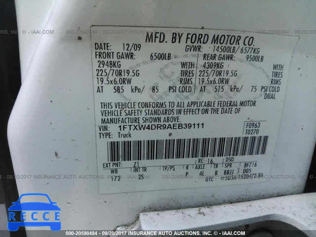 2010 Ford F450 SUPER DUTY 1FTXW4DR9AEB39111 image 8