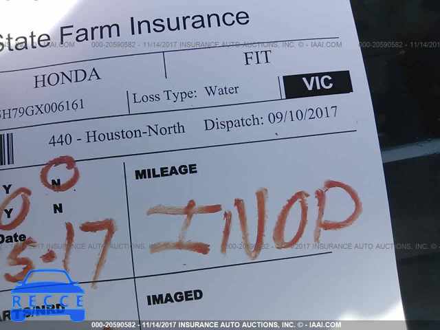 2016 Honda FIT EX/EXL JHMGK5H79GX006161 image 6