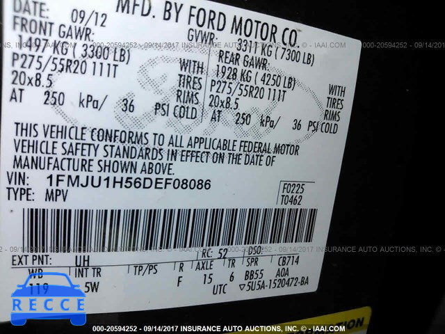 2013 Ford Expedition 1FMJU1H56DEF08086 image 8
