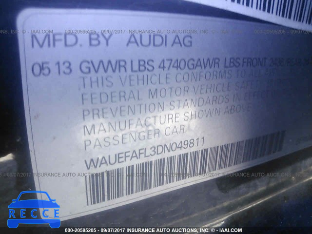 2013 Audi A4 PREMIUM PLUS WAUEFAFL3DN049811 image 8