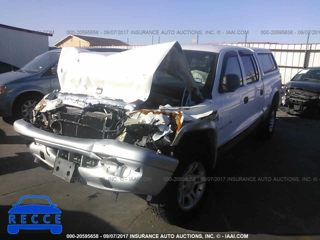 2002 DODGE DAKOTA QUAD SLT 1B7HG48N42S653251 image 1