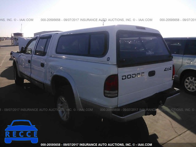 2002 DODGE DAKOTA QUAD SLT 1B7HG48N42S653251 image 2