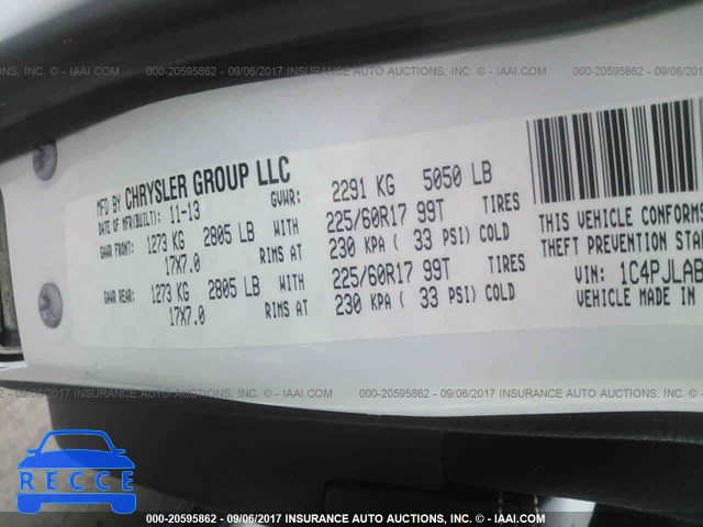 2014 Jeep Cherokee SPORT 1C4PJLAB9EW148794 Bild 8