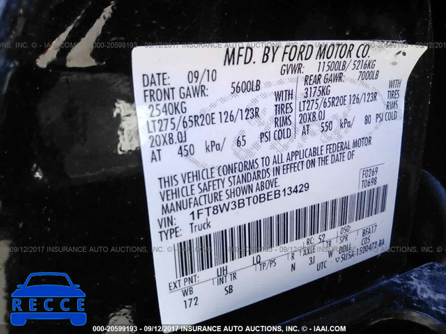 2011 Ford F350 1FT8W3BT0BEB13429 image 8