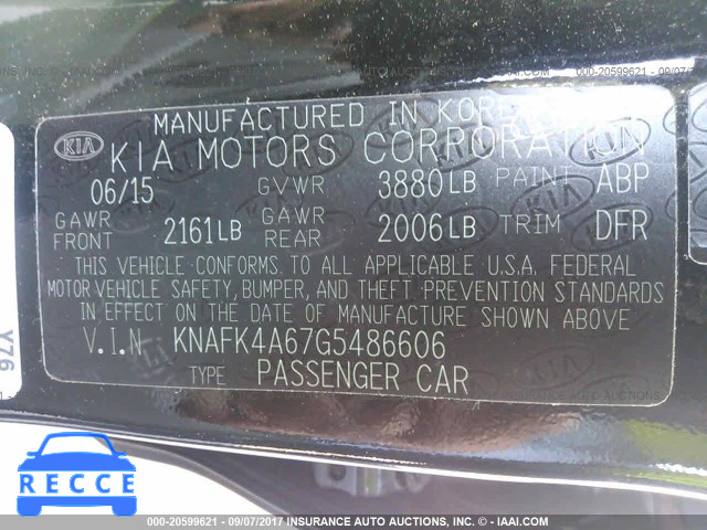 2016 KIA Forte KNAFK4A67G5486606 image 8