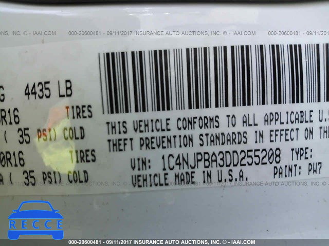 2013 Jeep Patriot 1C4NJPBA3DD255208 image 8