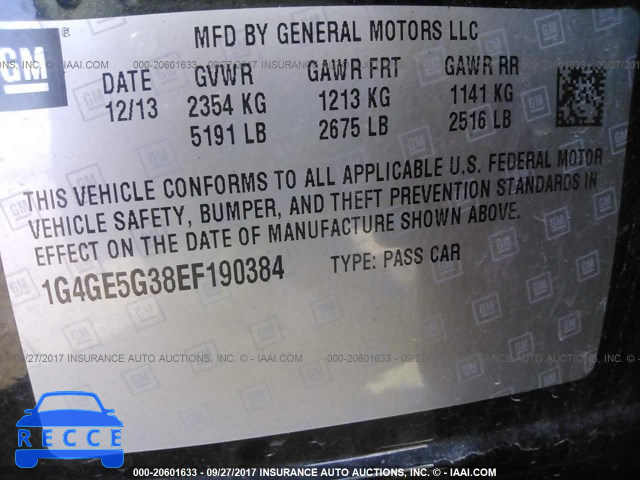2014 Buick Lacrosse 1G4GE5G38EF190384 image 8