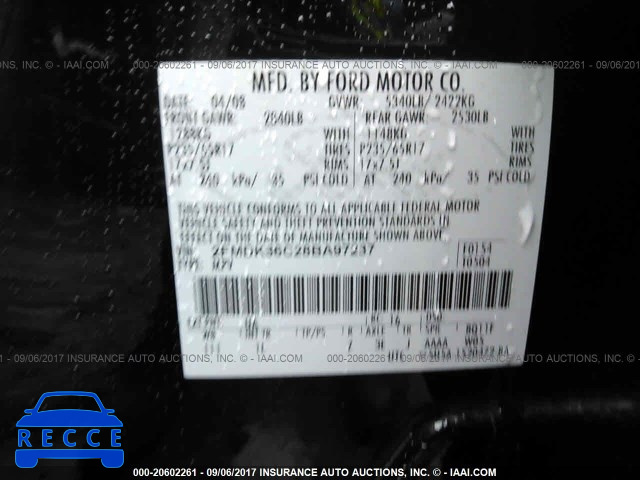 2008 Ford Edge 2FMDK36C28BA97237 image 8