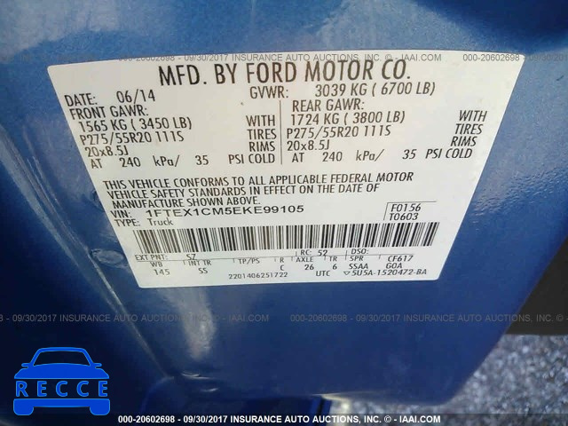 2014 Ford F150 1FTEX1CM5EKE99105 image 8