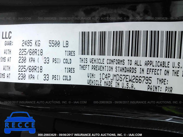 2014 Jeep Cherokee 1C4PJMDS7EW266795 image 8