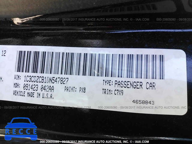 2013 Dodge Avenger 1C3CDZCB1DN547827 зображення 8