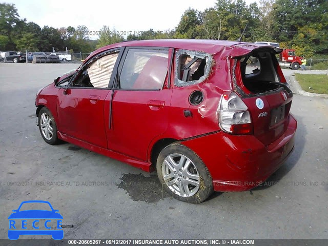 2008 Honda FIT SPORT JHMGD37638S009207 image 2