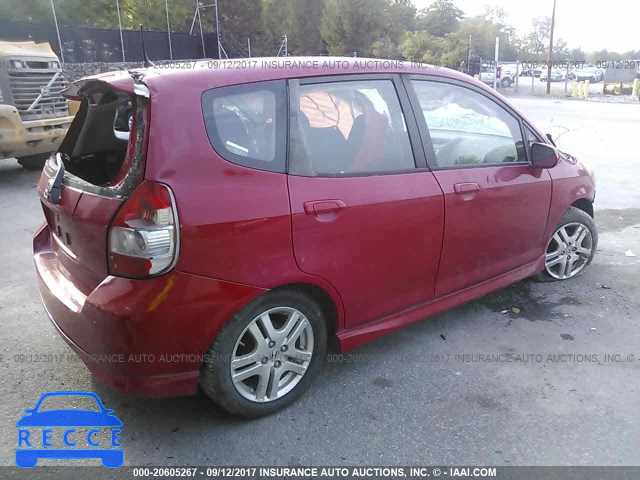 2008 Honda FIT SPORT JHMGD37638S009207 image 3