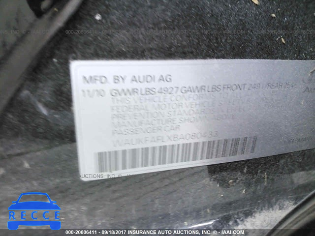 2011 Audi A4 PRESTIGE WAUKFAFLXBA080433 image 8
